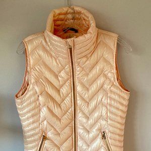 Powder Pink CK puffer vest - S